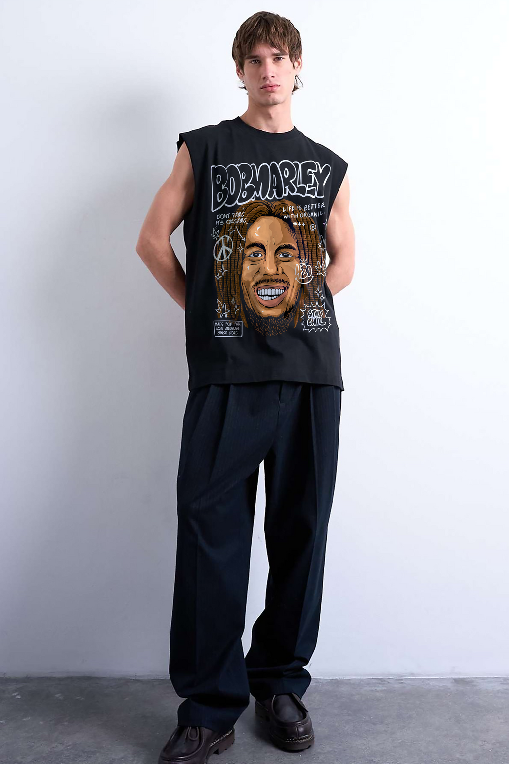 BOB MARLEY OVERSIZED TANK VEST