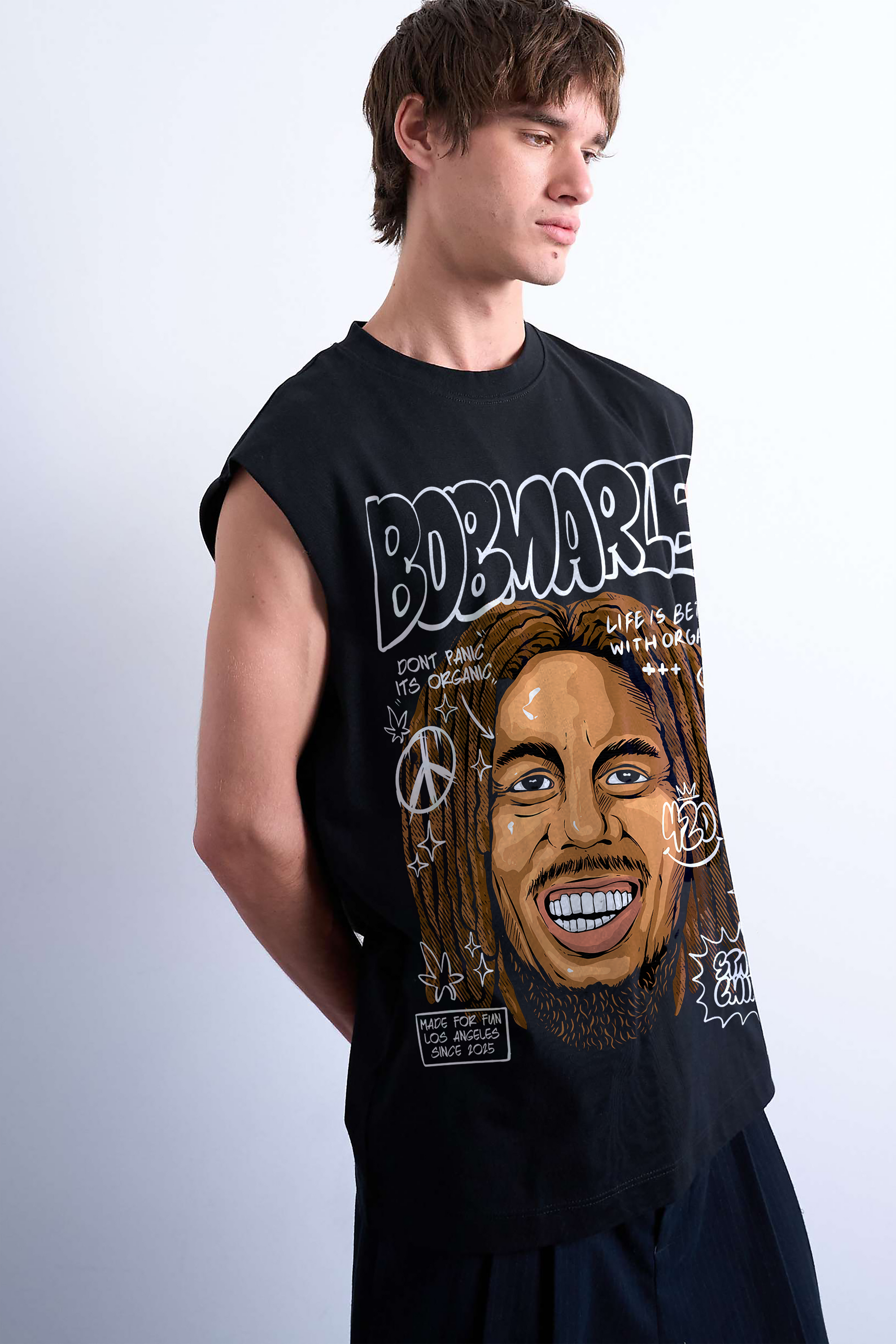 BOB MARLEY OVERSIZED TANK VEST