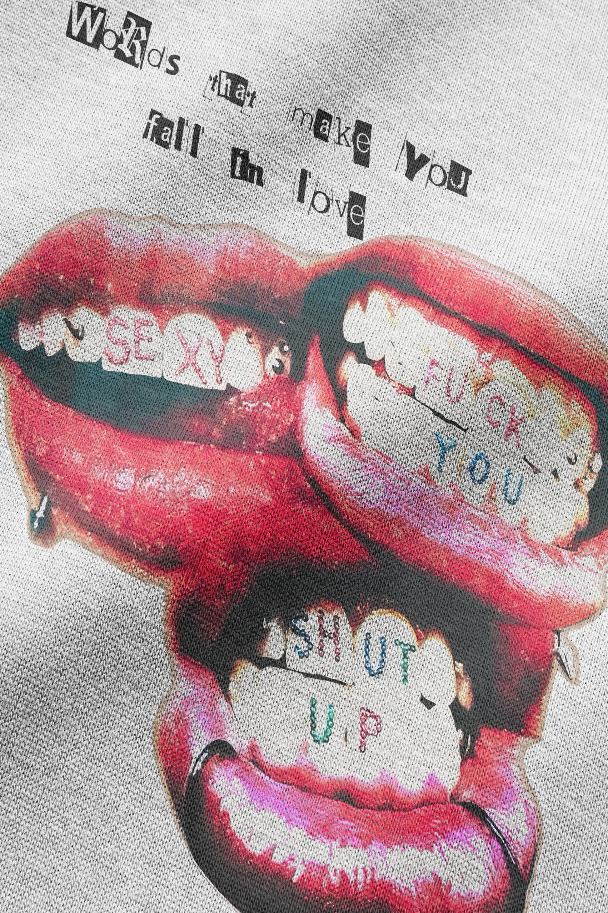 CENSORED LOVE OVERSIZED TEE