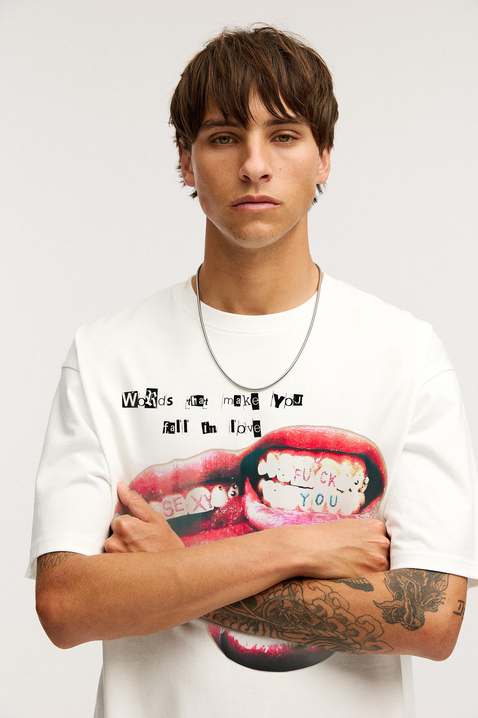 CENSORED LOVE OVERSIZED TEE