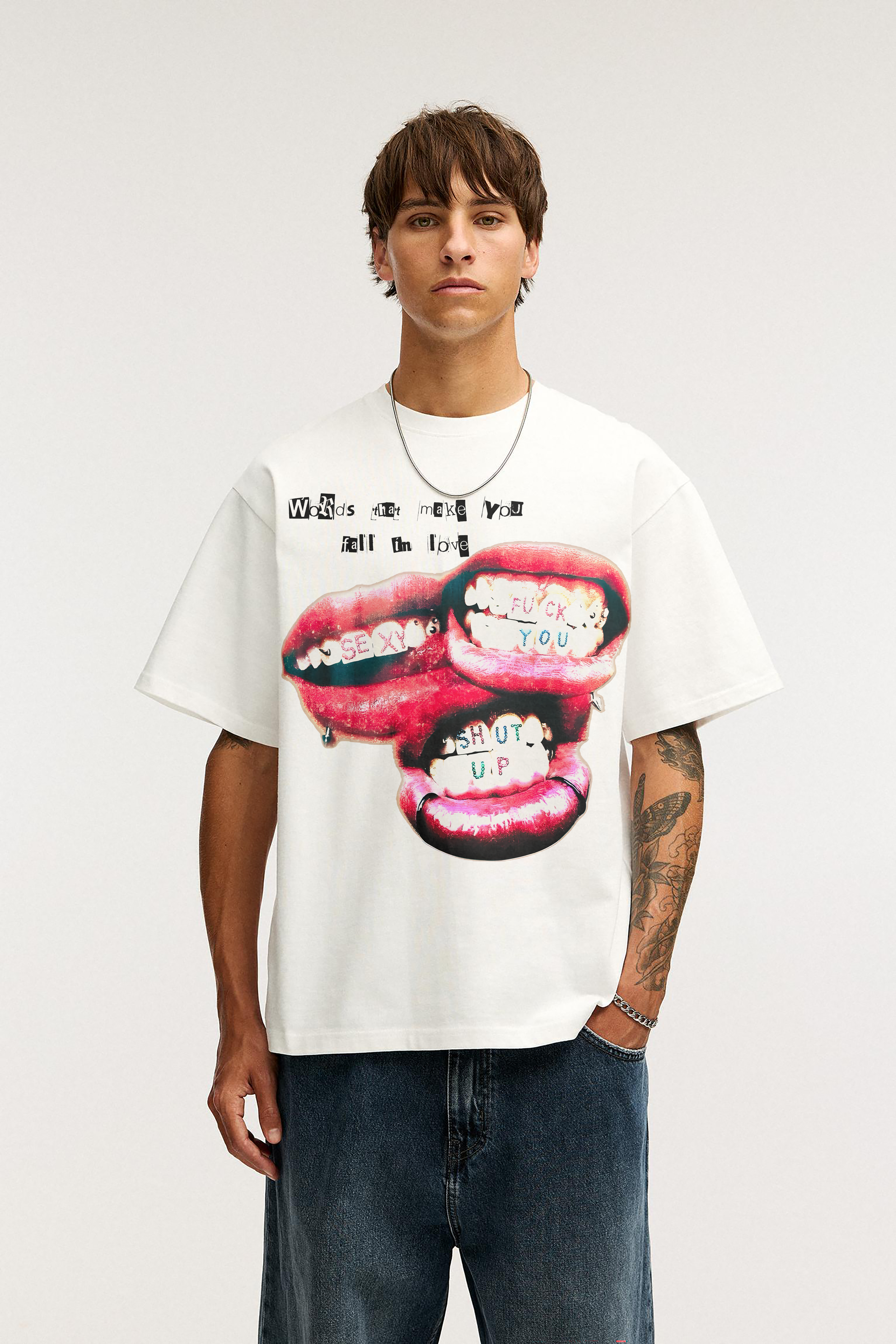 CENSORED LOVE OVERSIZED TEE