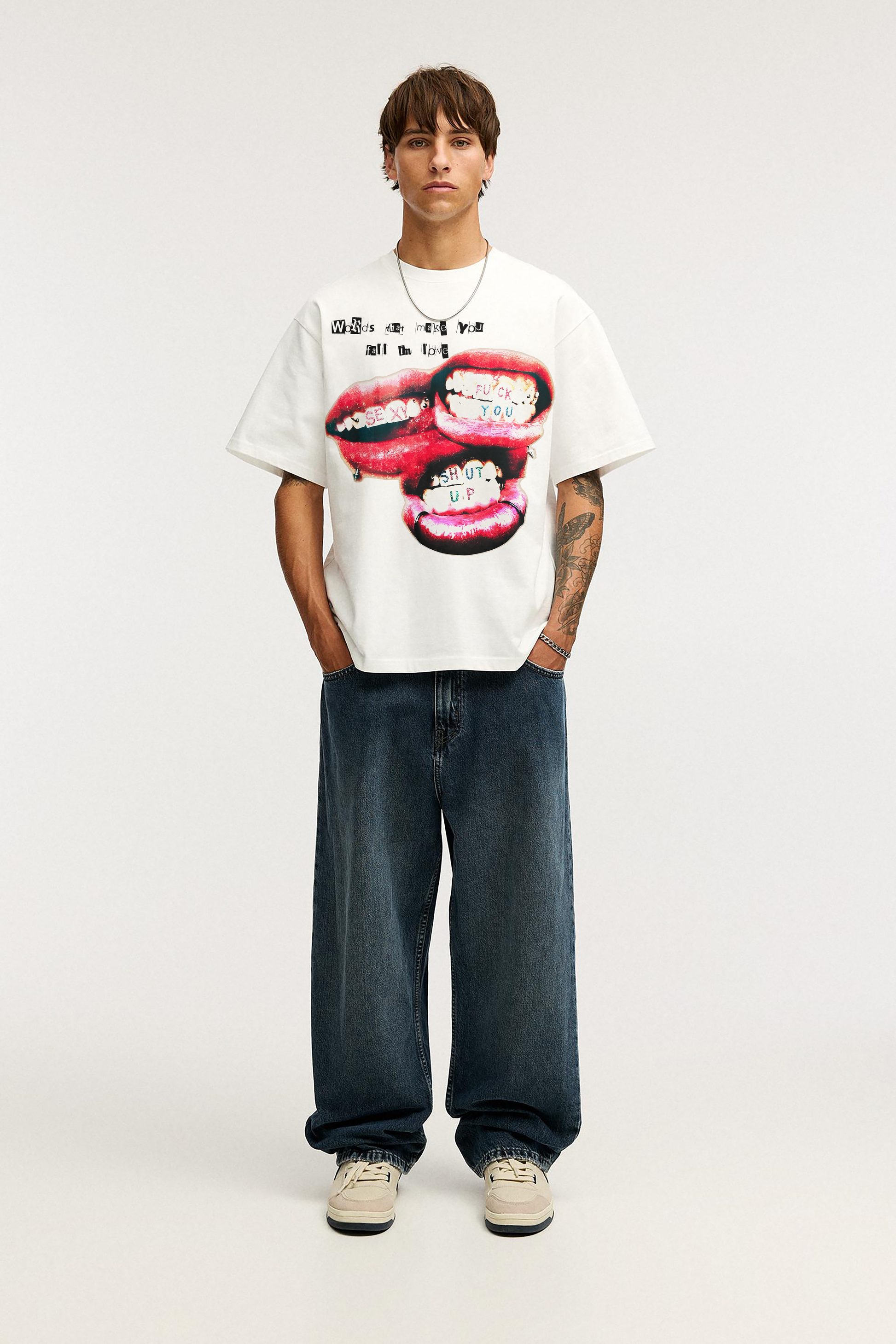 CENSORED LOVE OVERSIZED TEE