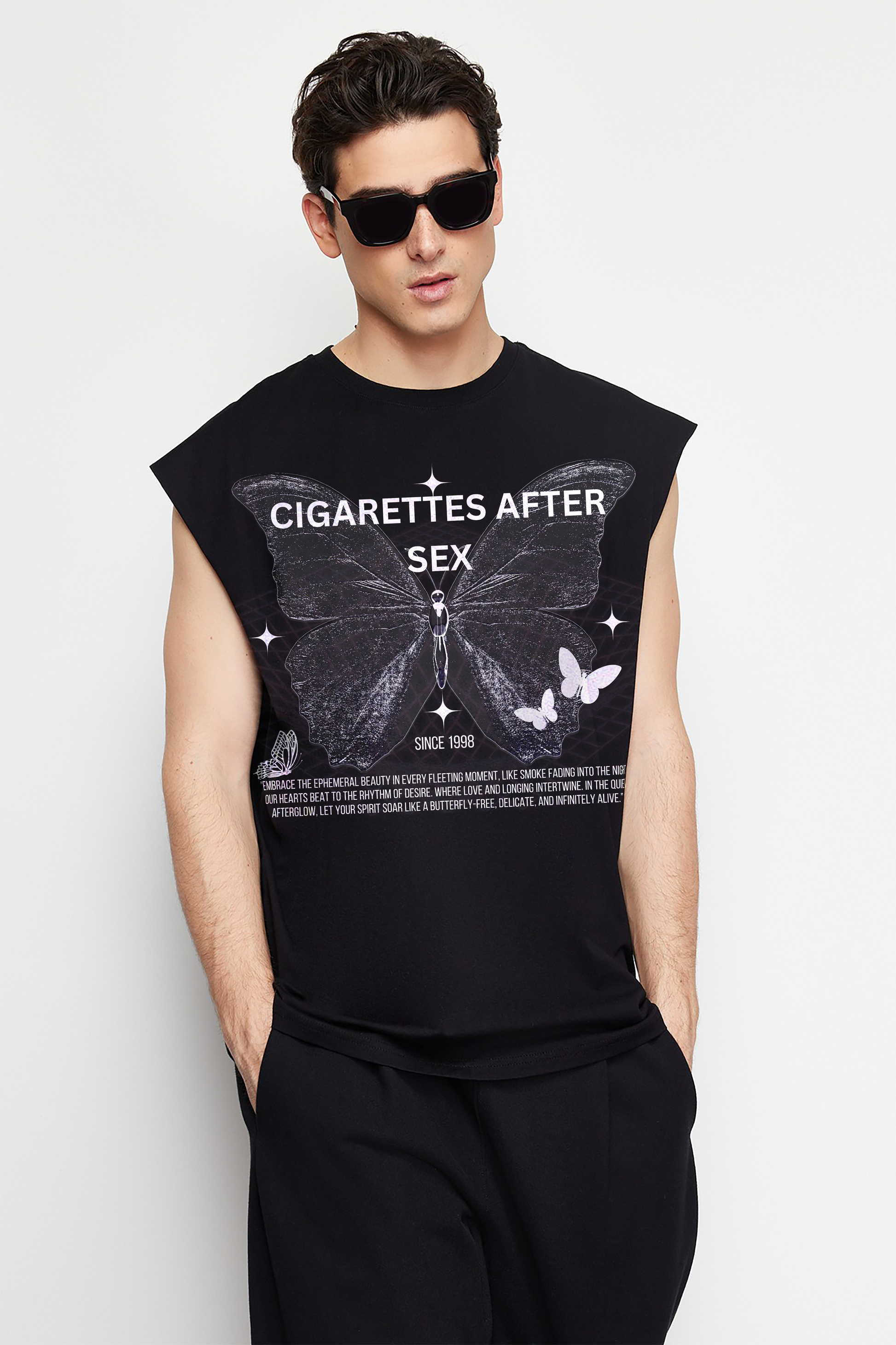 CIGARETTES AFTER SEX OVERSIZED TANK VEST