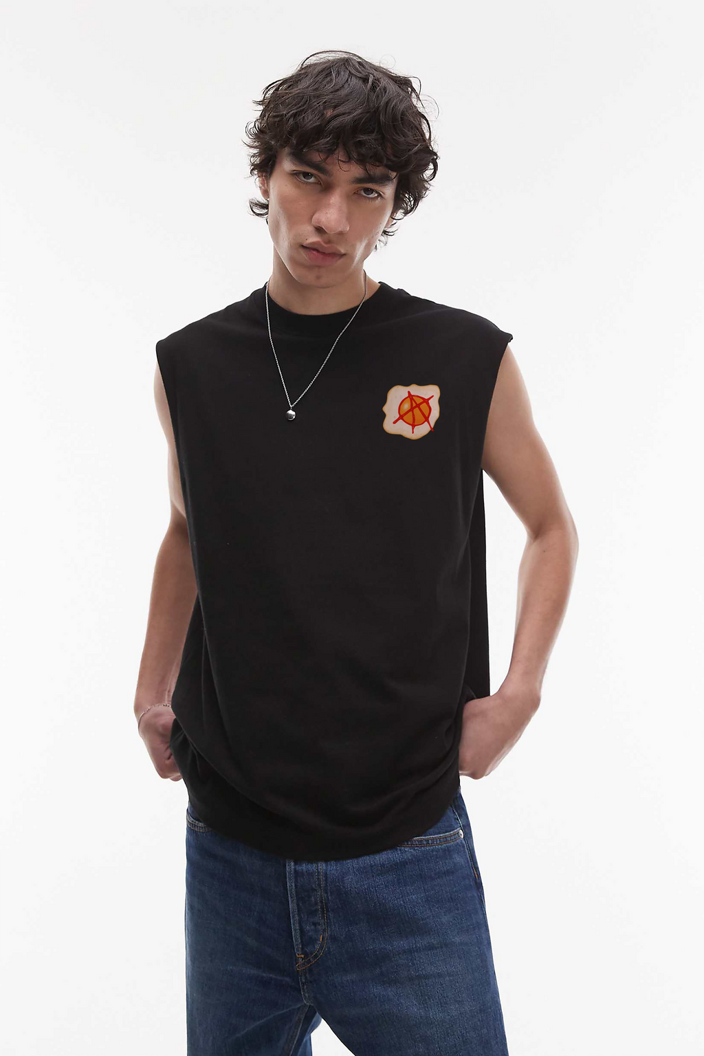 BREAKFAST OVERSIZED TANK VEST