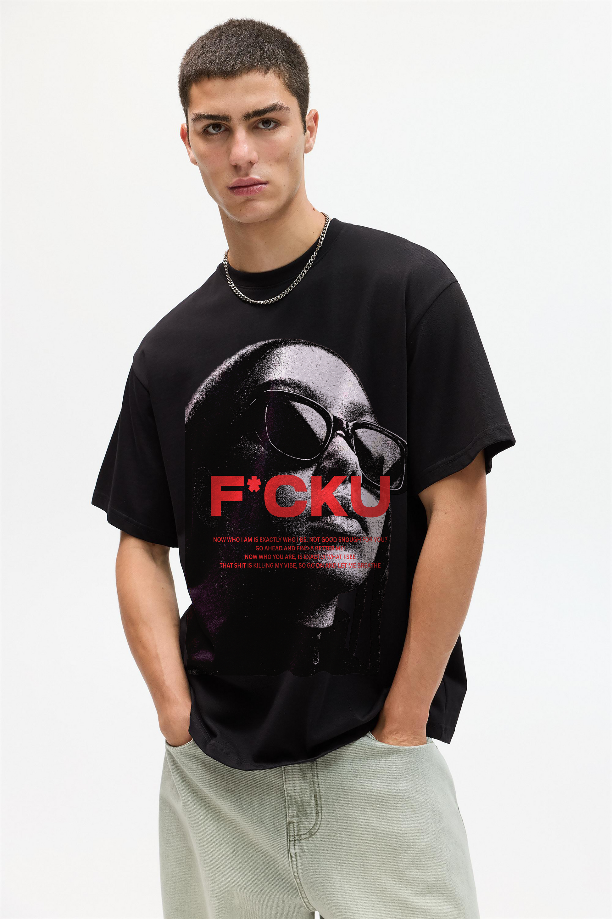 F*CKU OVERSIZED TEE
