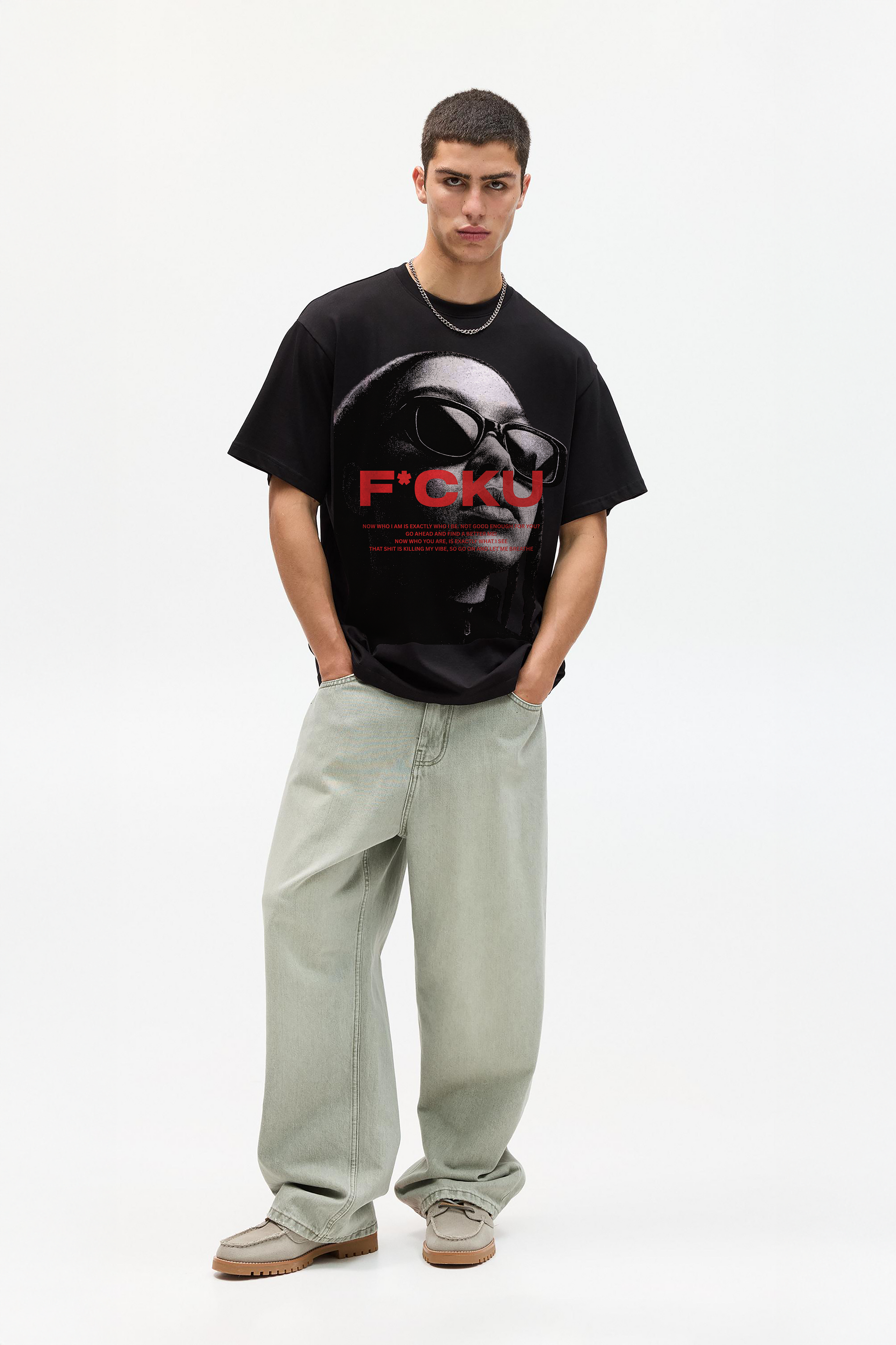 F*CKU OVERSIZED TEE