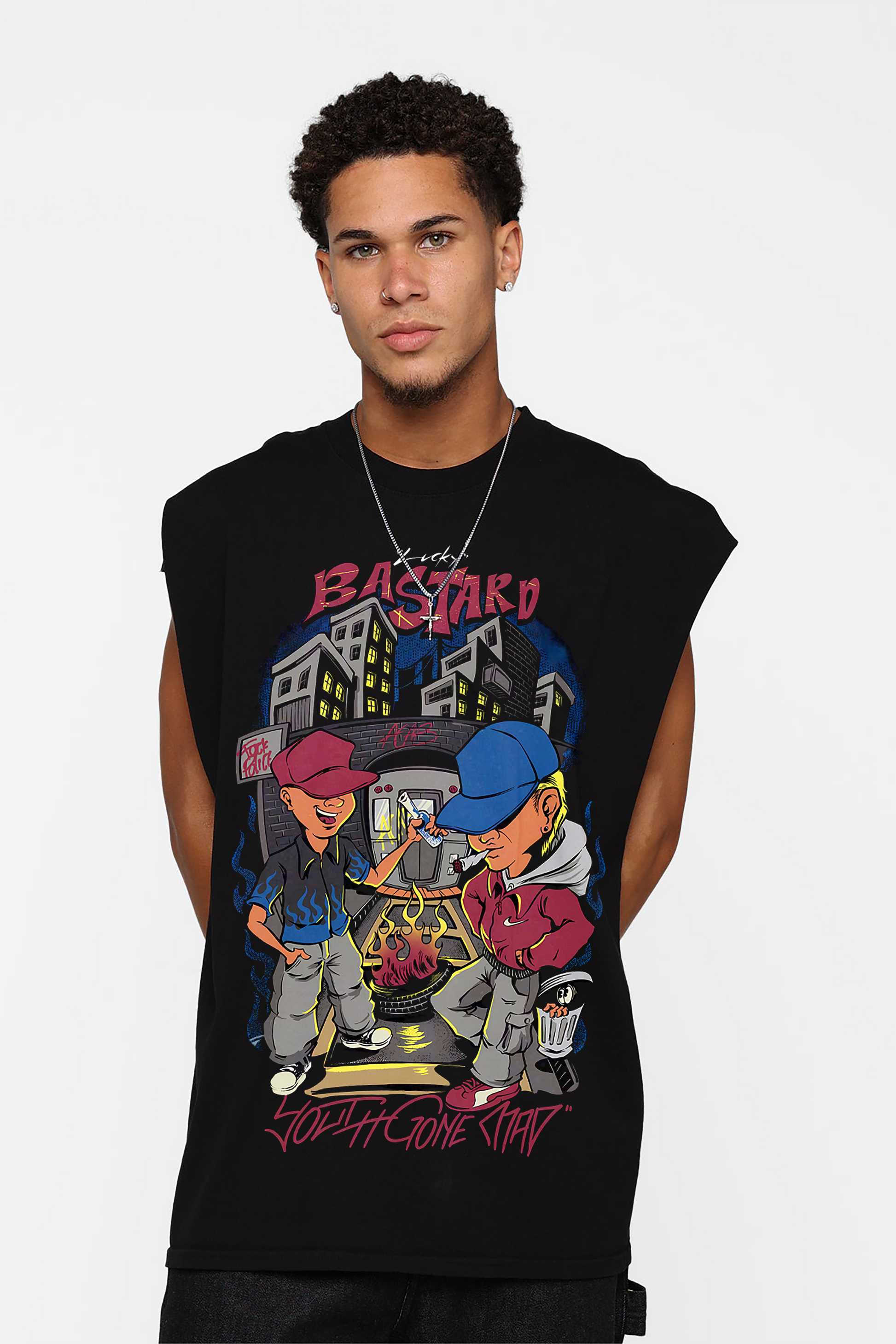 LUCKY YOUTH OVERSIZED TANK VEST