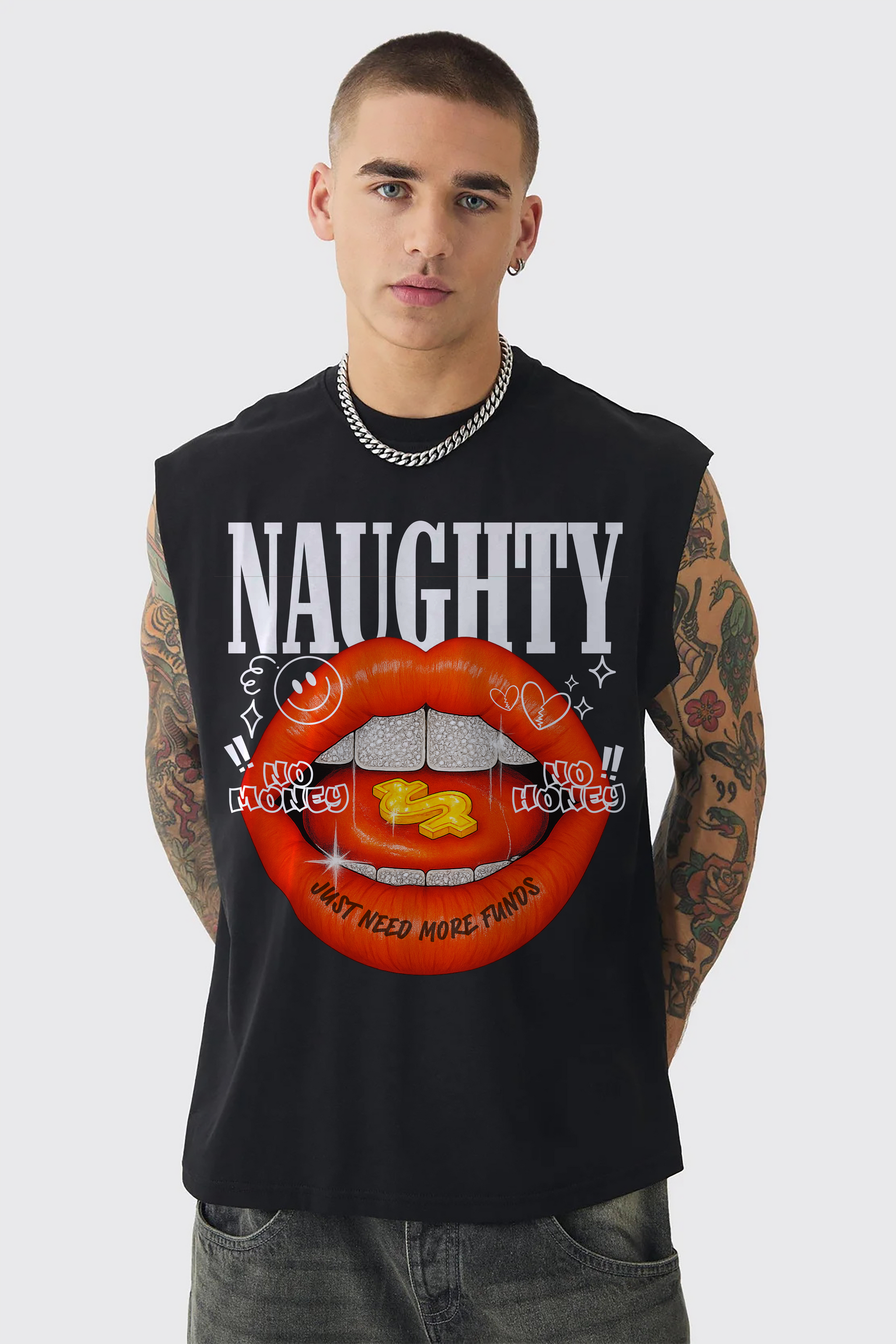 NEED FUNDS OVERSIZED TANK VEST