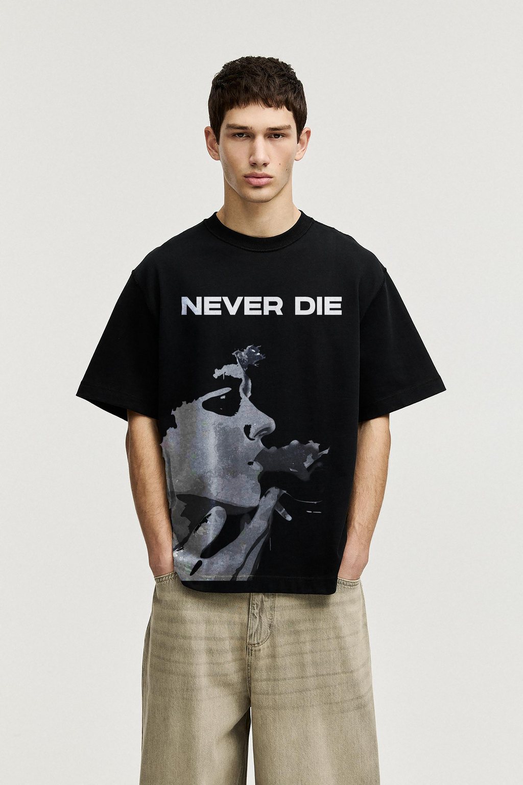 NEVER DIE OVERSIZED TEE