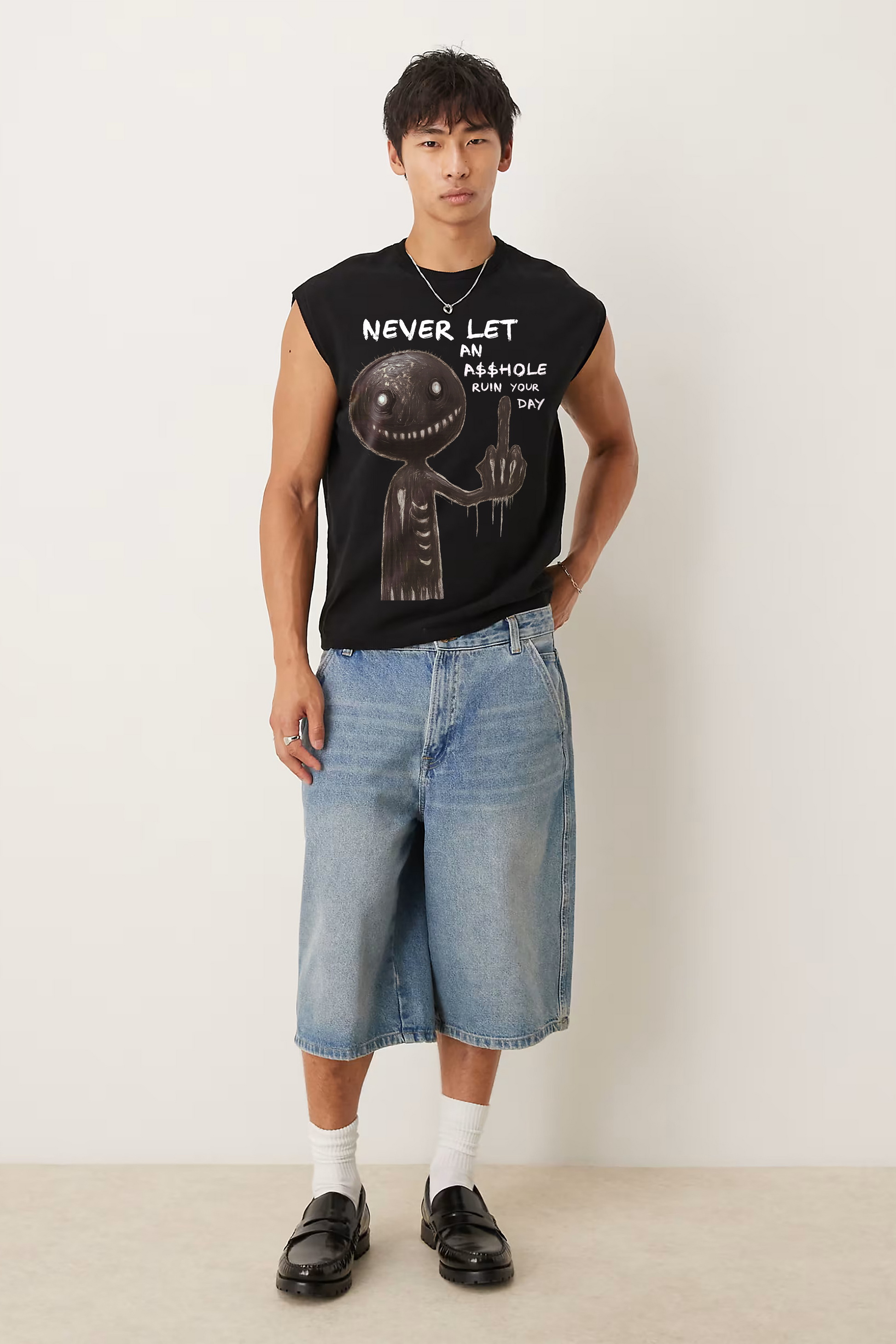 NEVER LET OVERSIZED TANK VEST