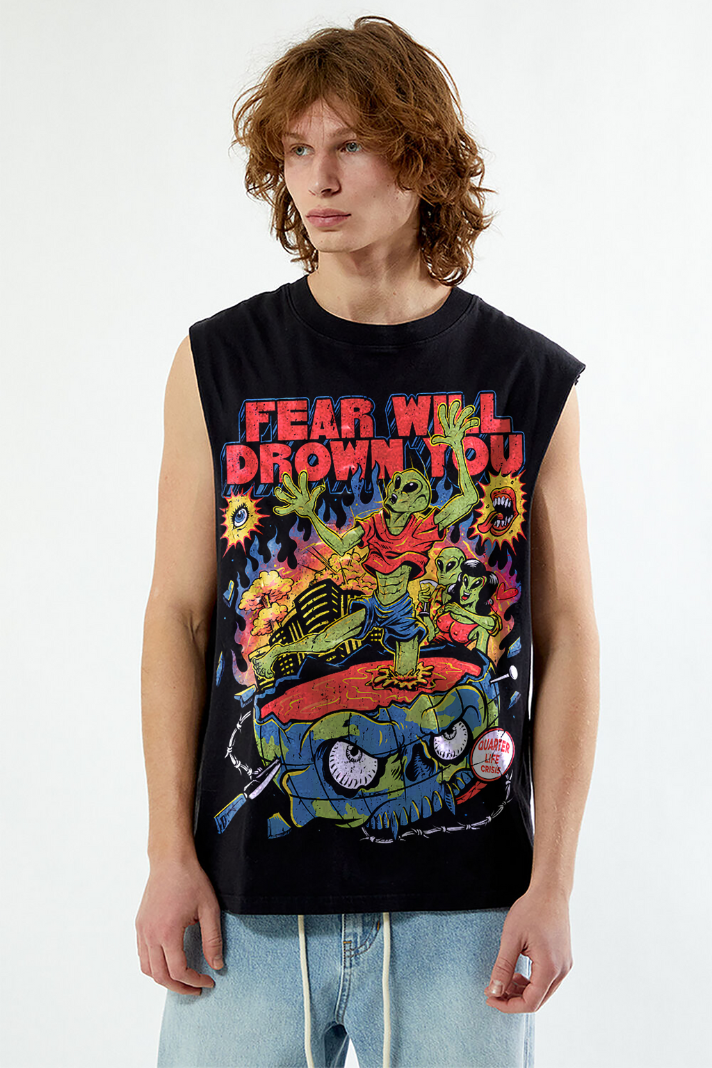 NO FEAR OVERSIZED TANK VEST