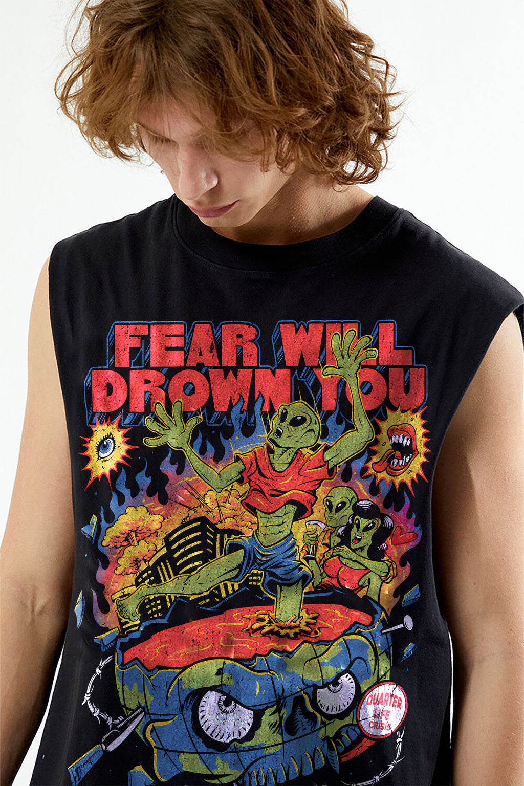 NO FEAR OVERSIZED TANK VEST