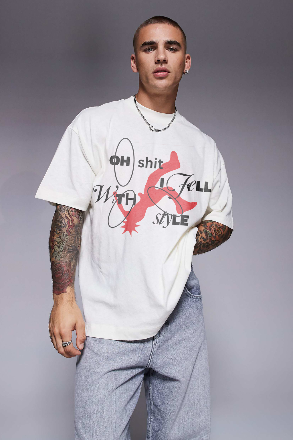 OH SH*T OVERSIZED TEE