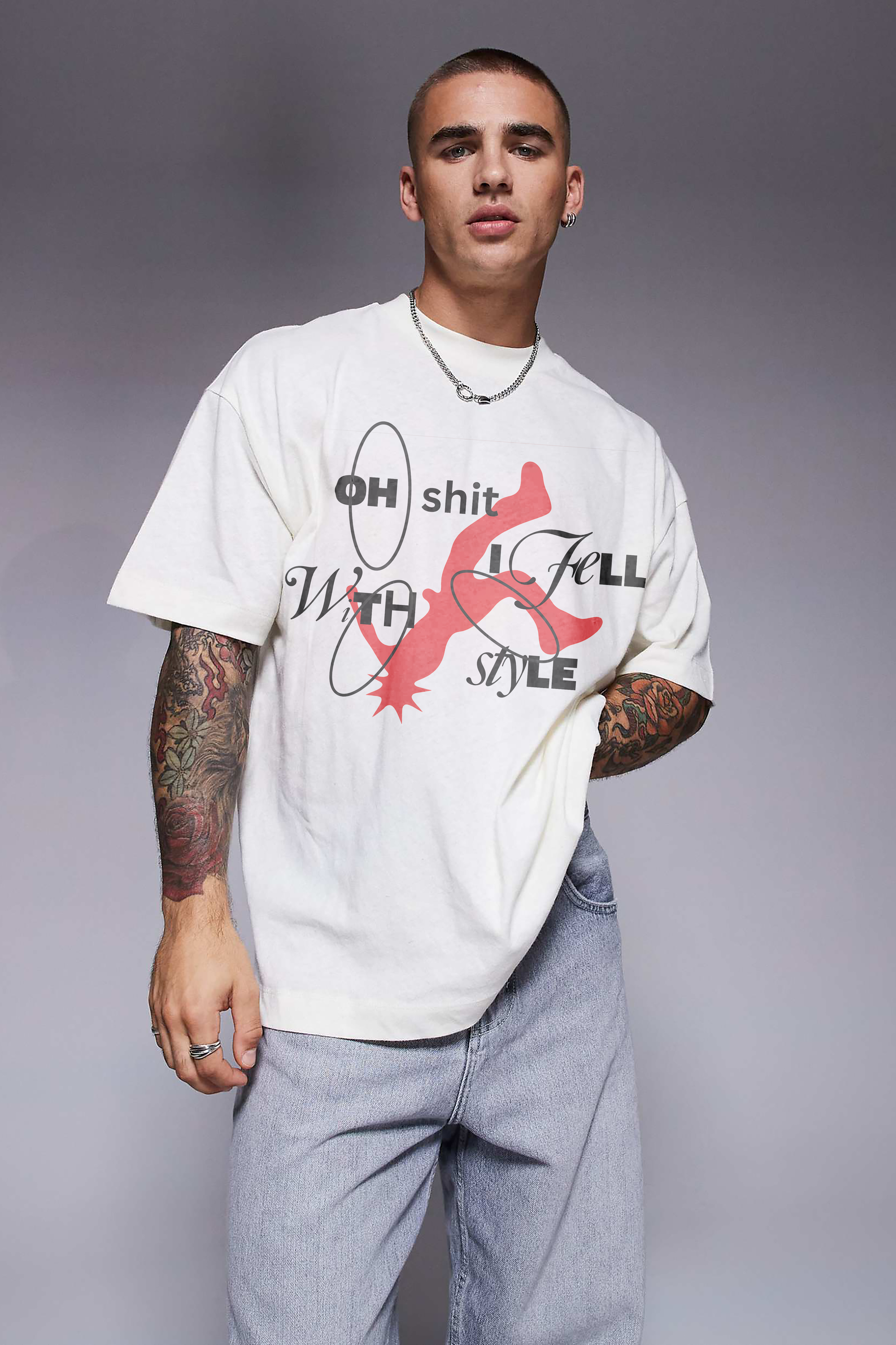 OH SH*T OVERSIZED TEE