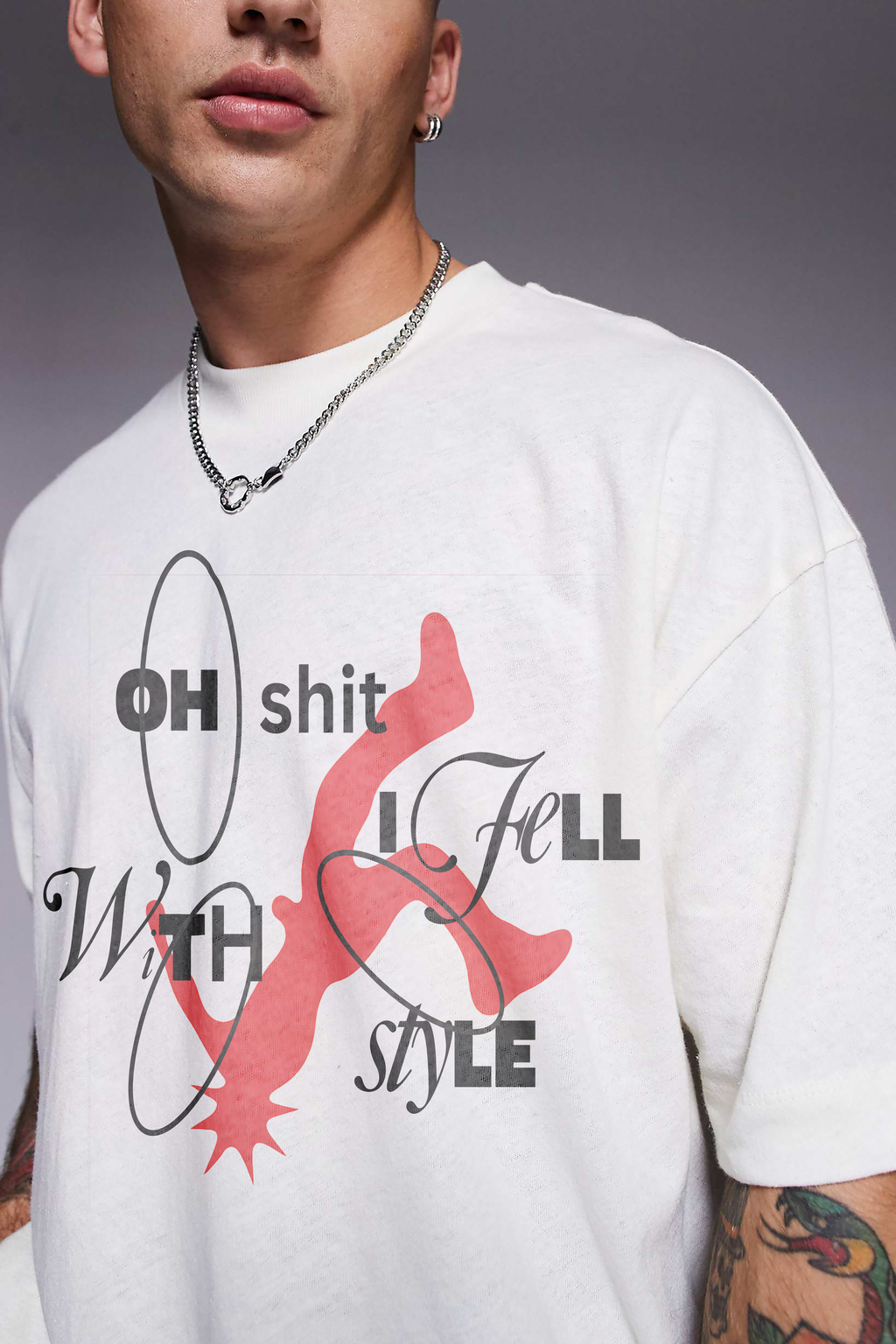 OH SH*T OVERSIZED TEE