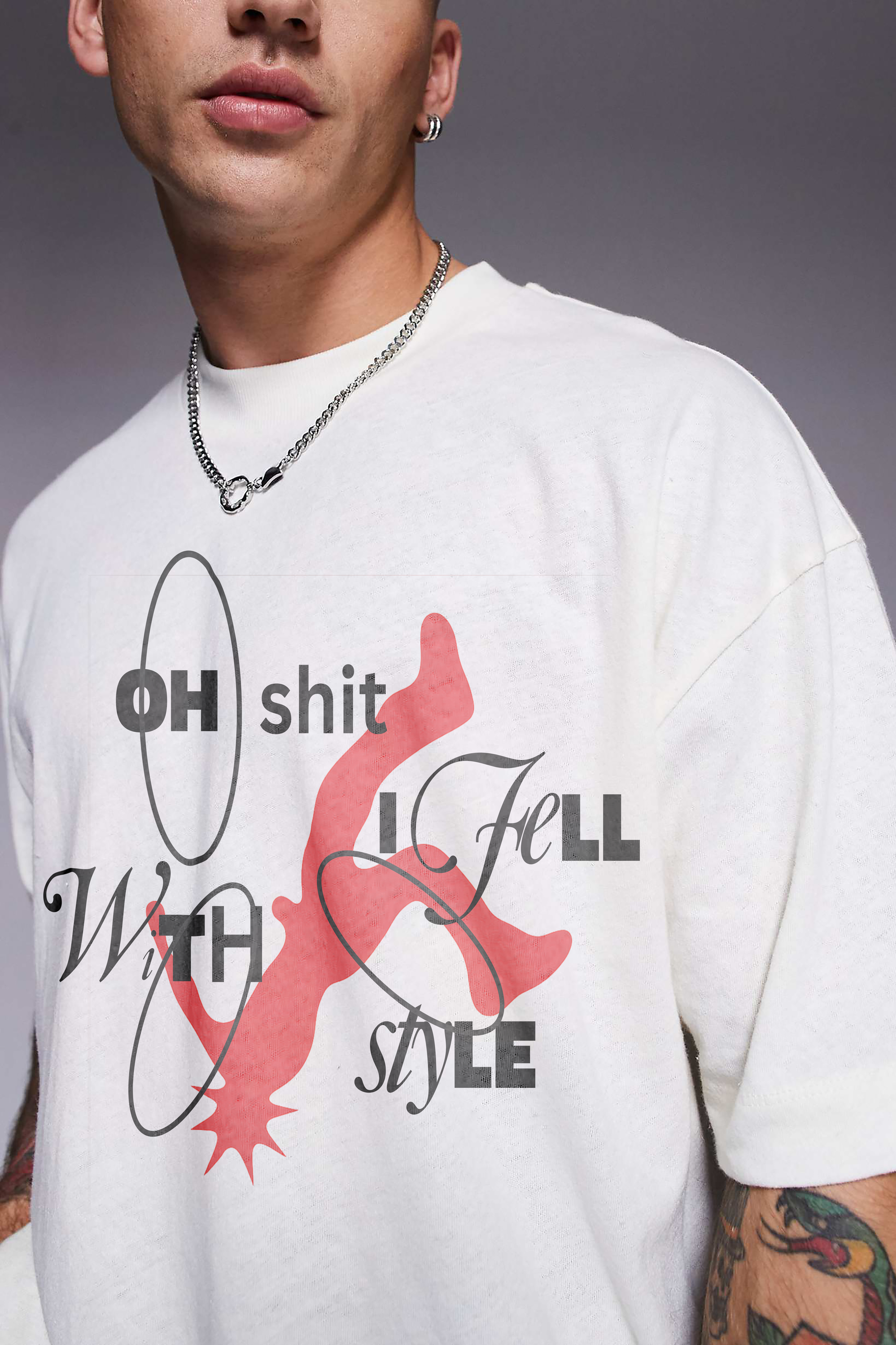 OH SH*T OVERSIZED TEE