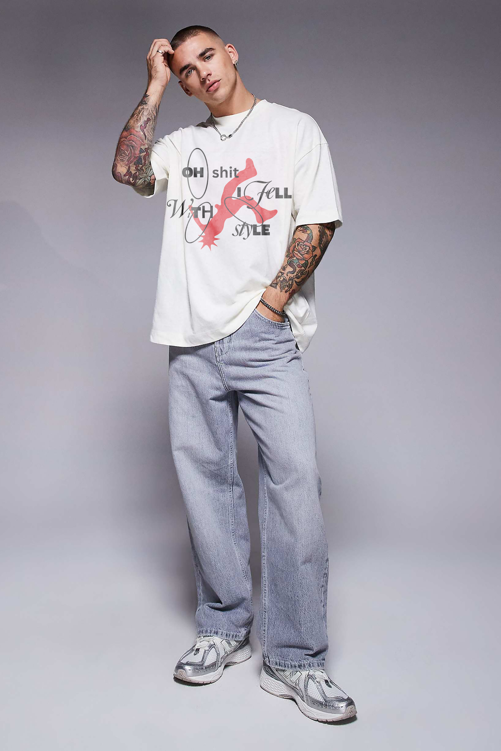 OH SH*T OVERSIZED TEE