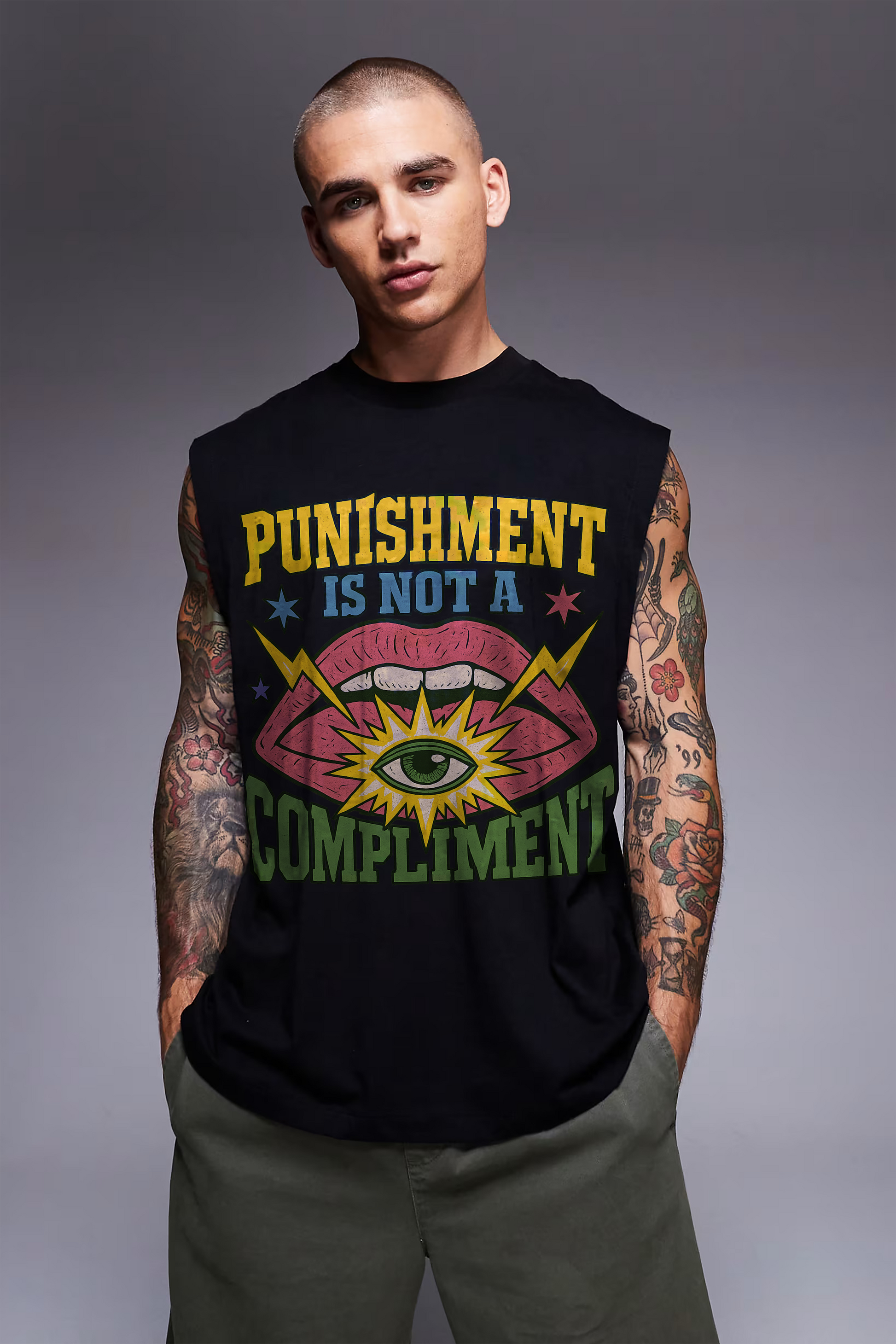 PUNISHMENT OVERSIZED TANK VEST
