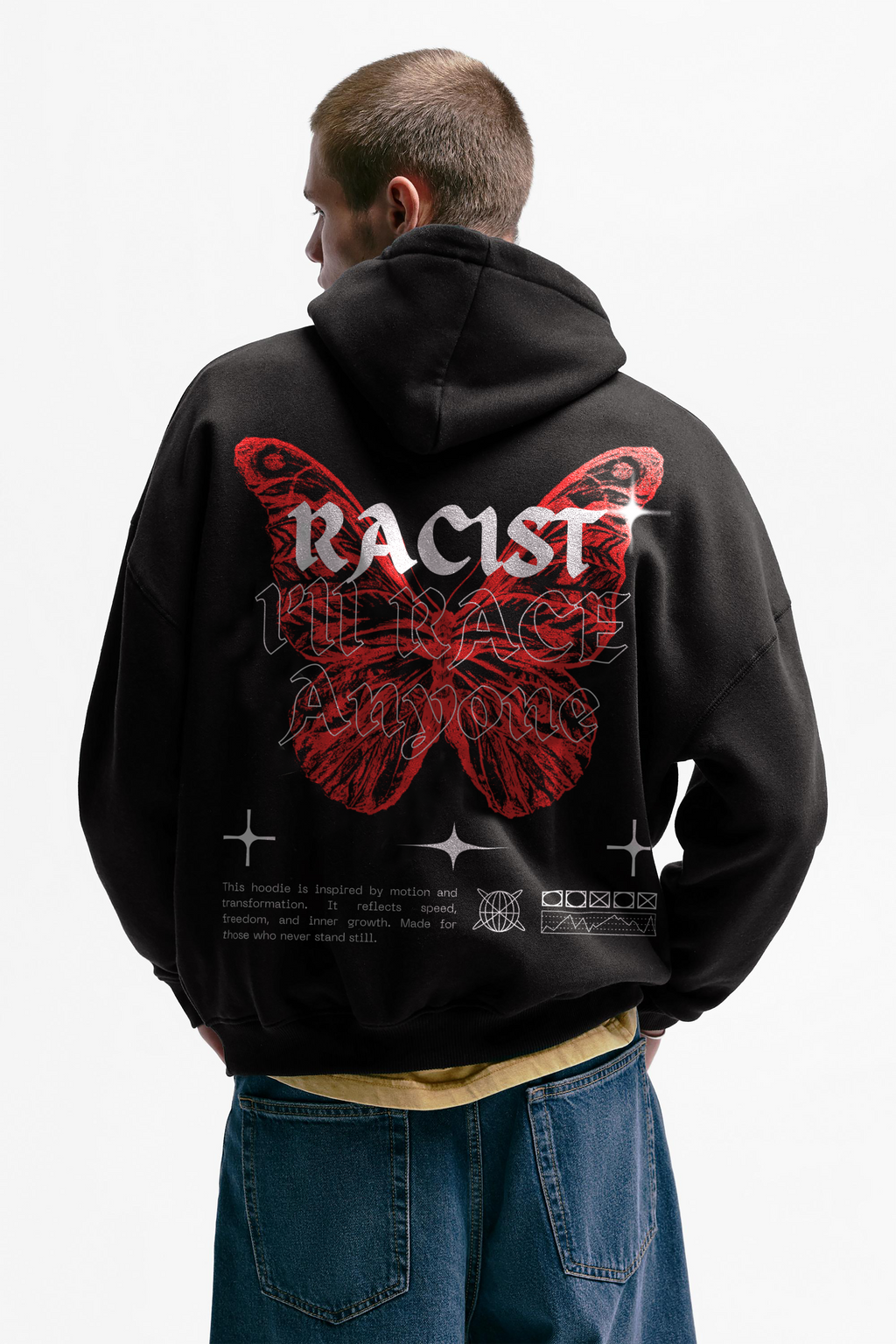 RACE ME OVERSIZED HOODIE