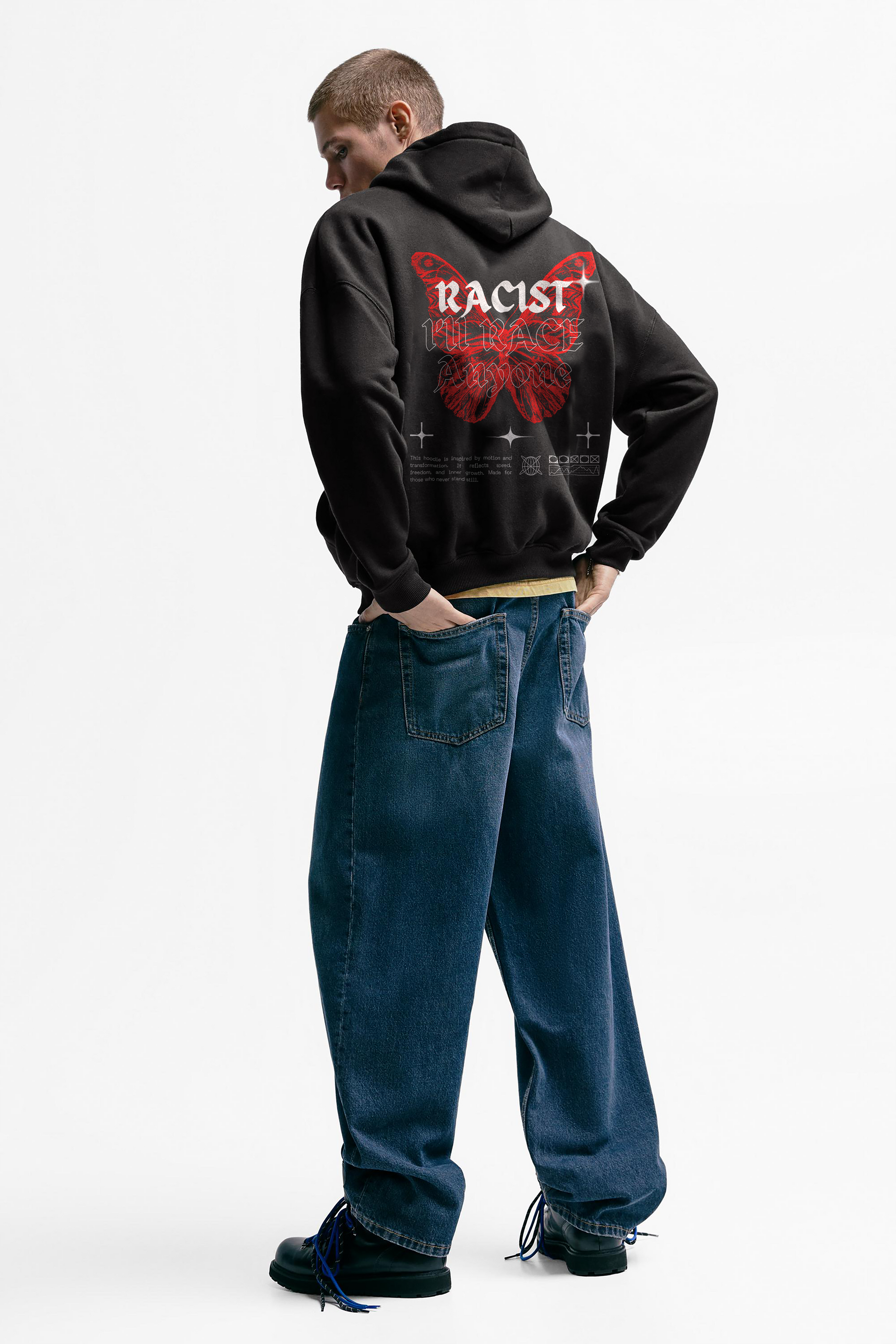 RACE ME OVERSIZED HOODIE