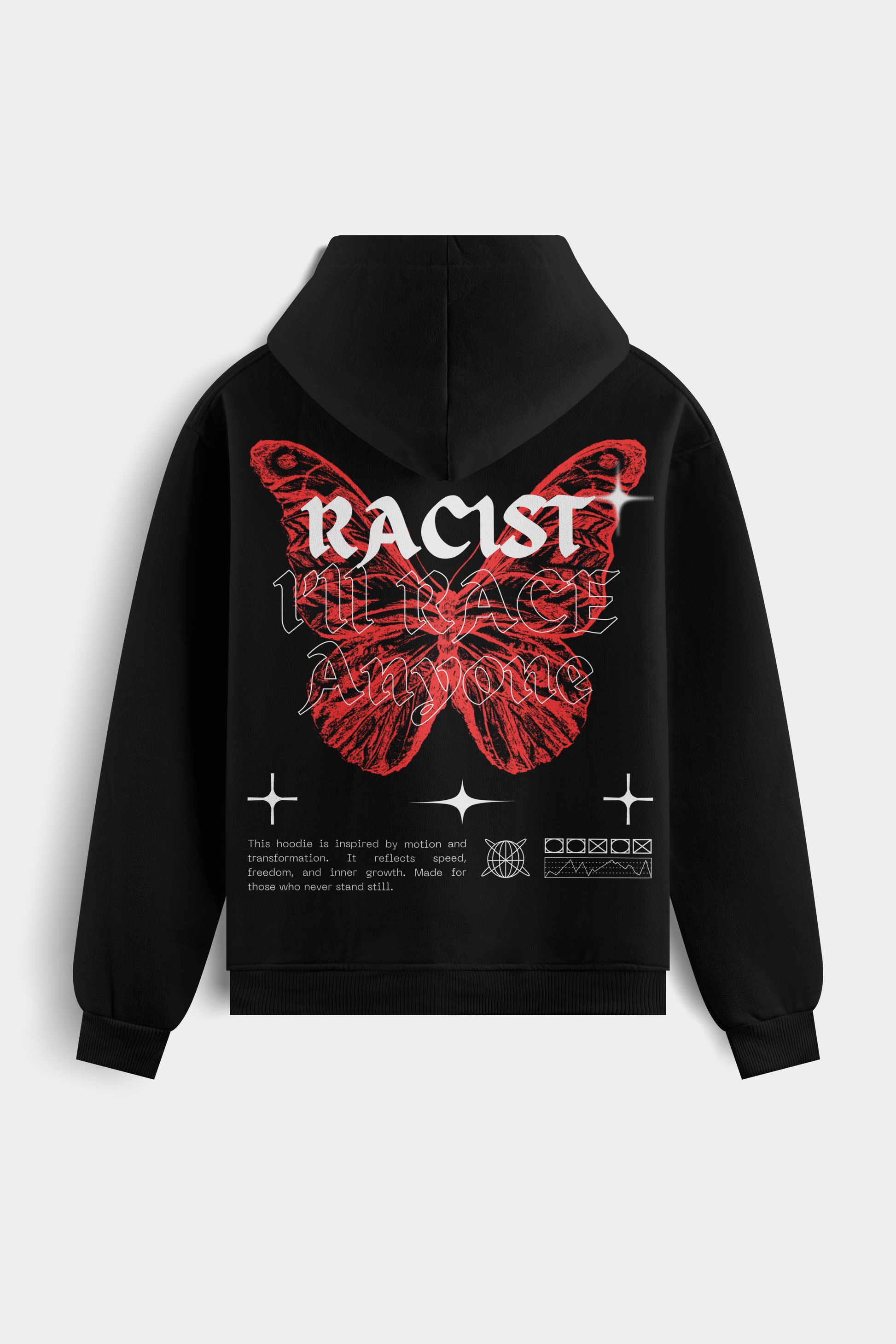 RACE ME OVERSIZED HOODIE