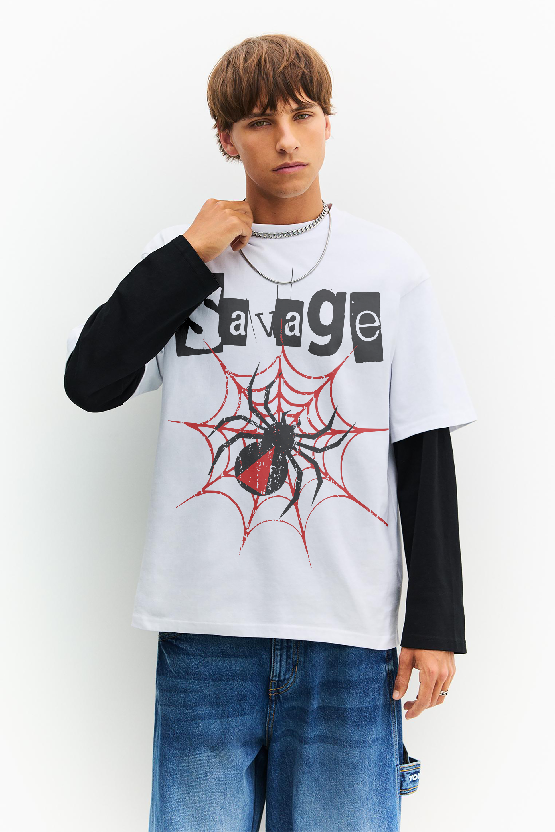 SAVAGE INSTINCT OVERSIZED TEE