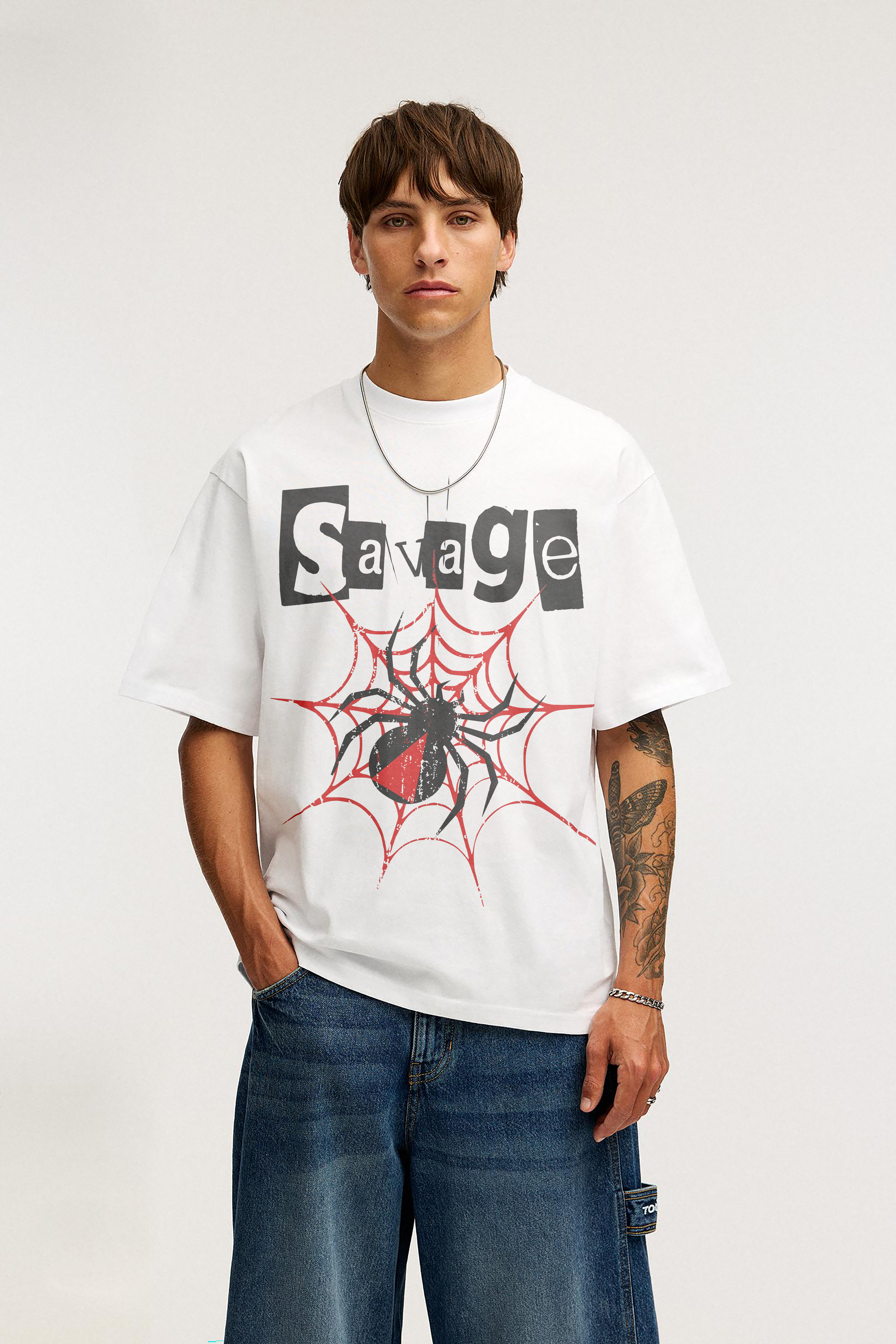 SAVAGE INSTINCT OVERSIZED TEE