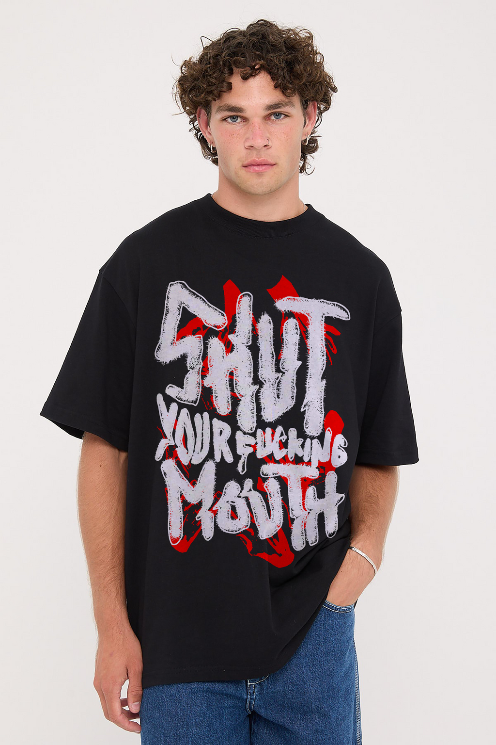 SAY LESS OVERSIZED TEE