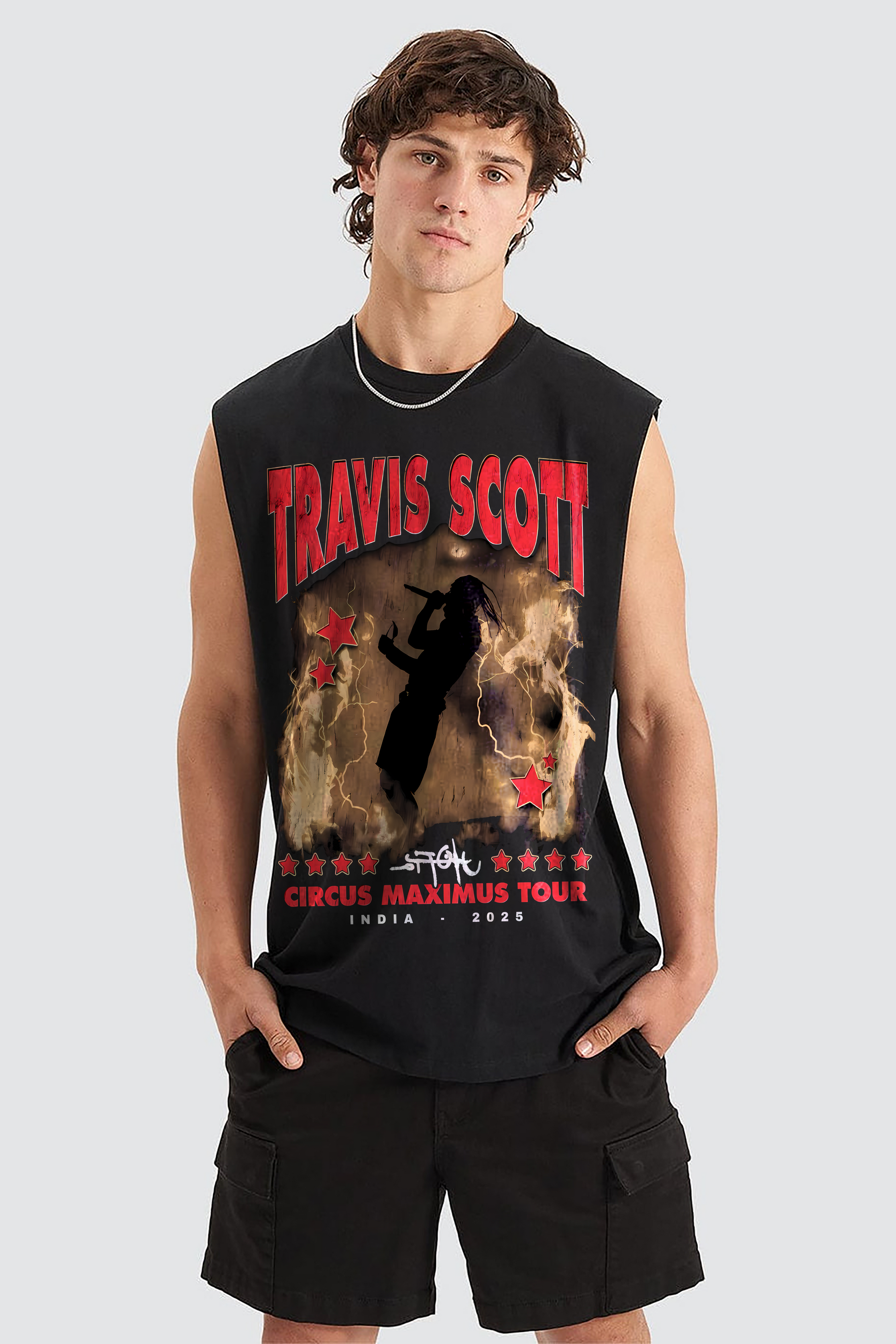 TRAVIS SCOTT OVERSIZED TANK VEST