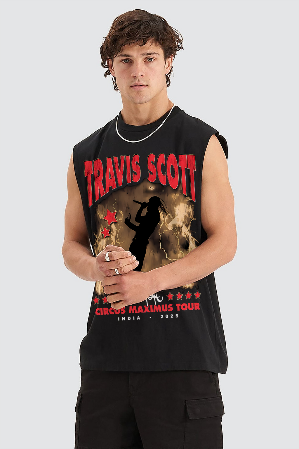 TRAVIS SCOTT OVERSIZED TANK VEST