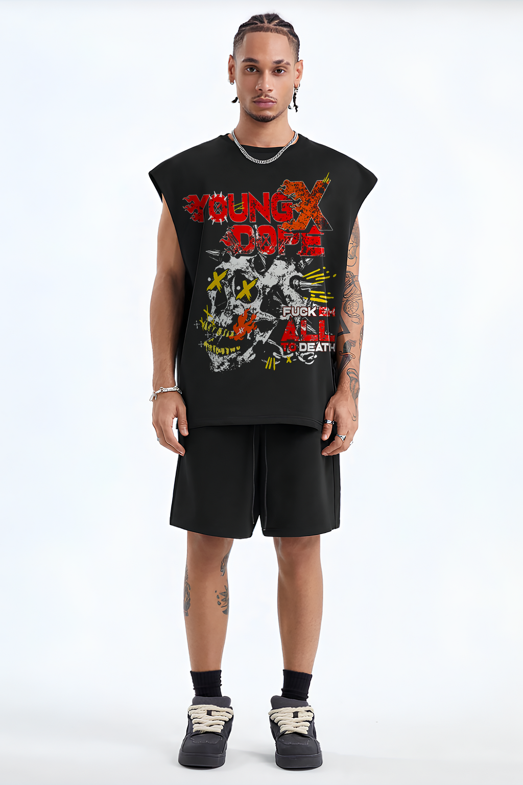 YOUNGxDOPE OVERSIZED TANK VEST