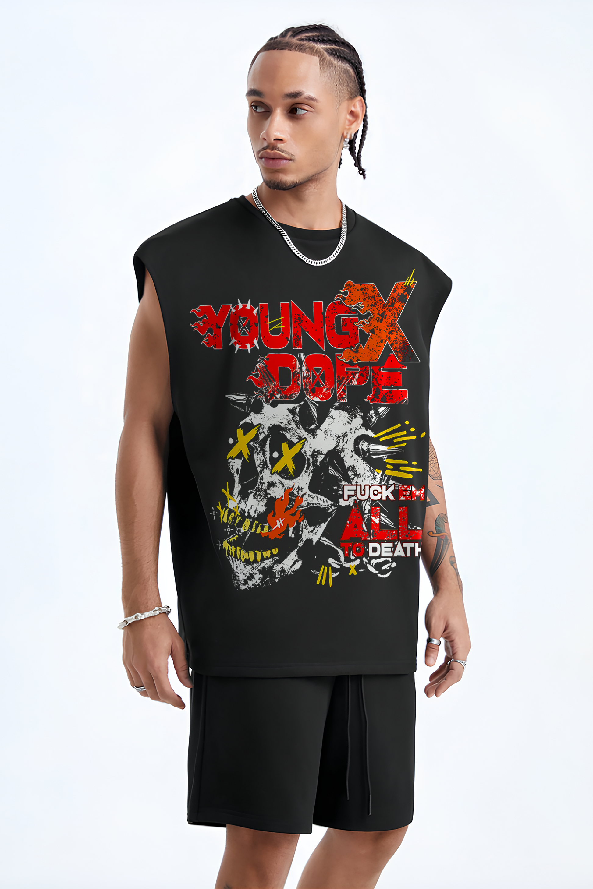 YOUNGxDOPE OVERSIZED TANK VEST