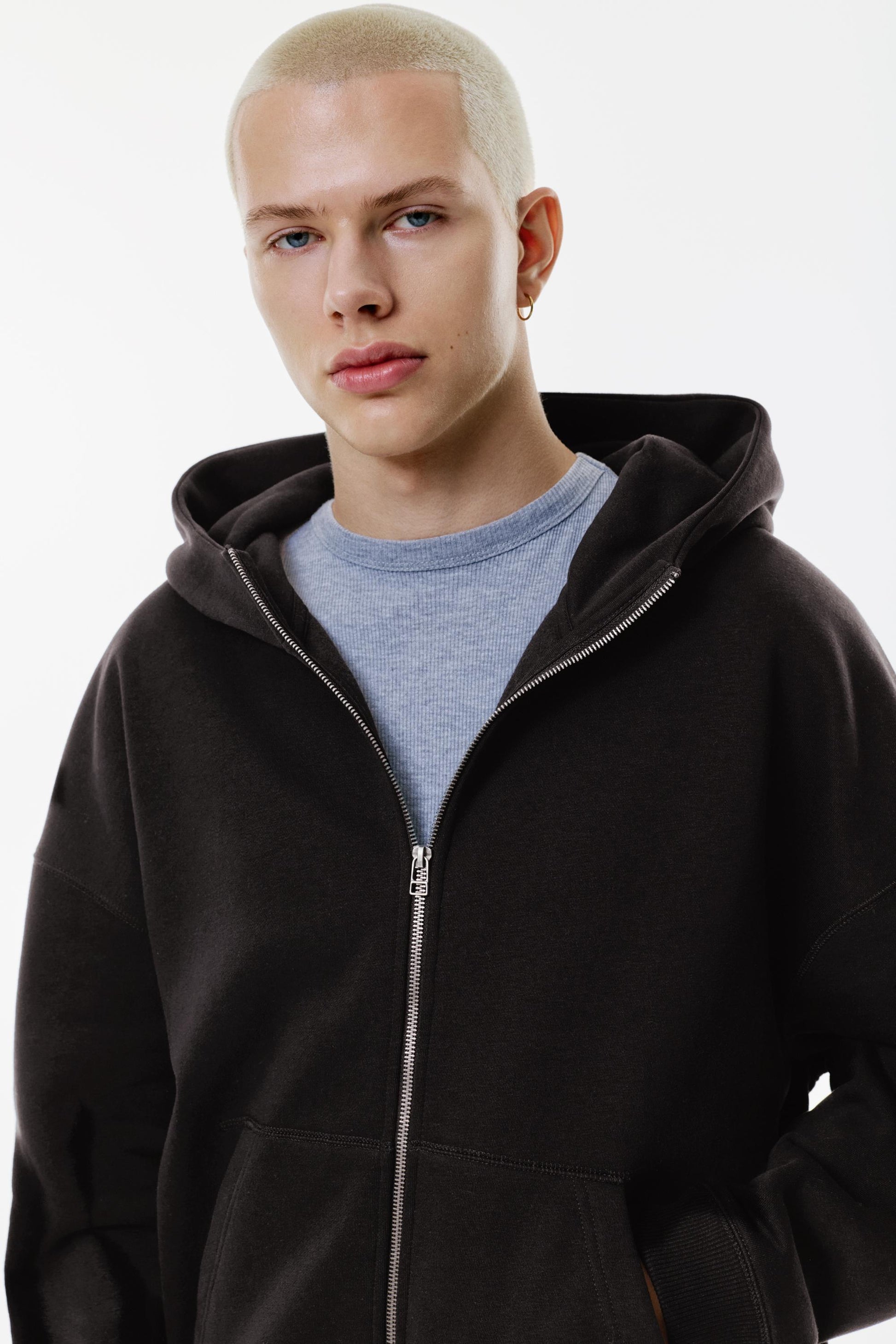 ZIPPER OVERSIZED HOODIE