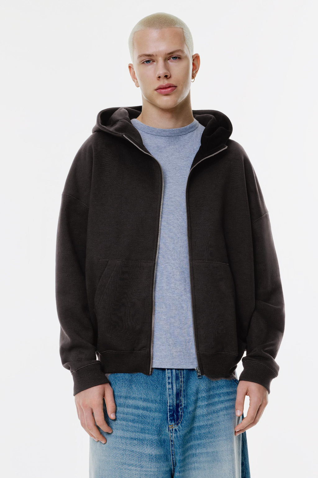 ZIPPER OVERSIZED HOODIE