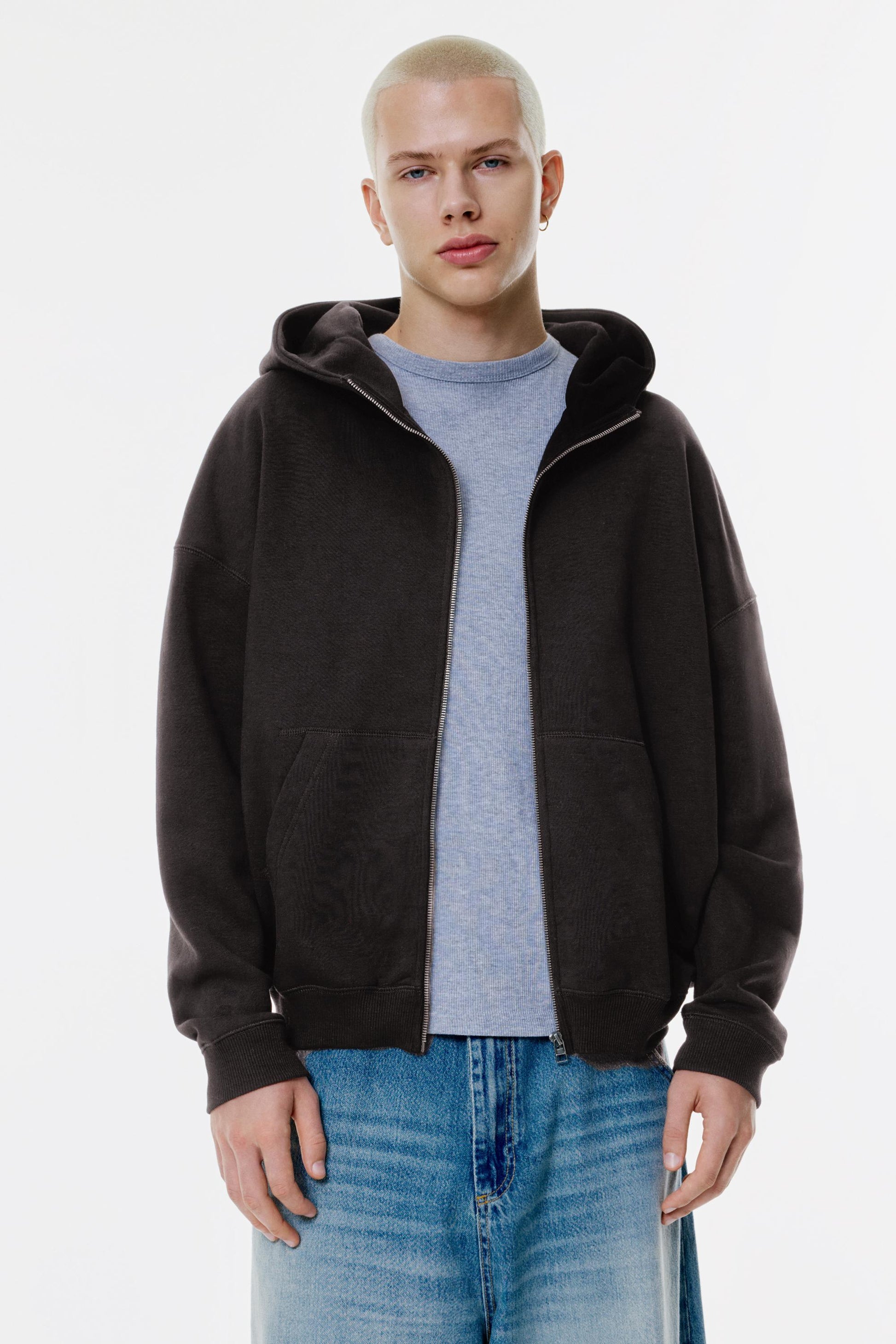 ZIPPER OVERSIZED HOODIE