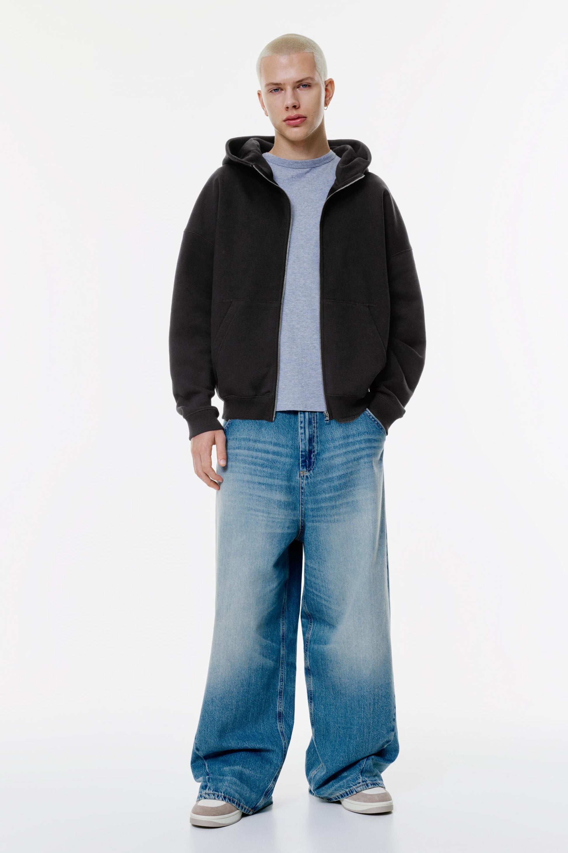 ZIPPER OVERSIZED HOODIE